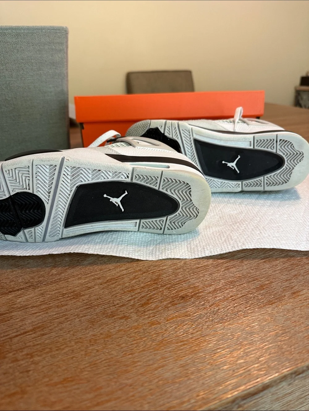 Jordan White and Black Men's Retro Sneakers
